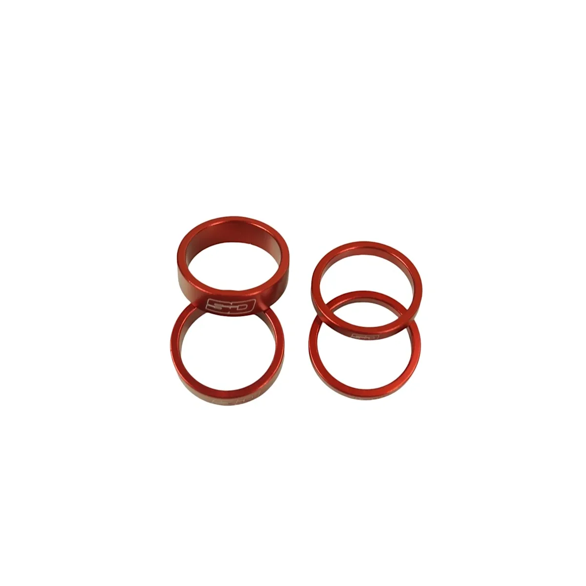 SD Stem Spacer Kit 2x 5 mm + 2x 10 mm Red